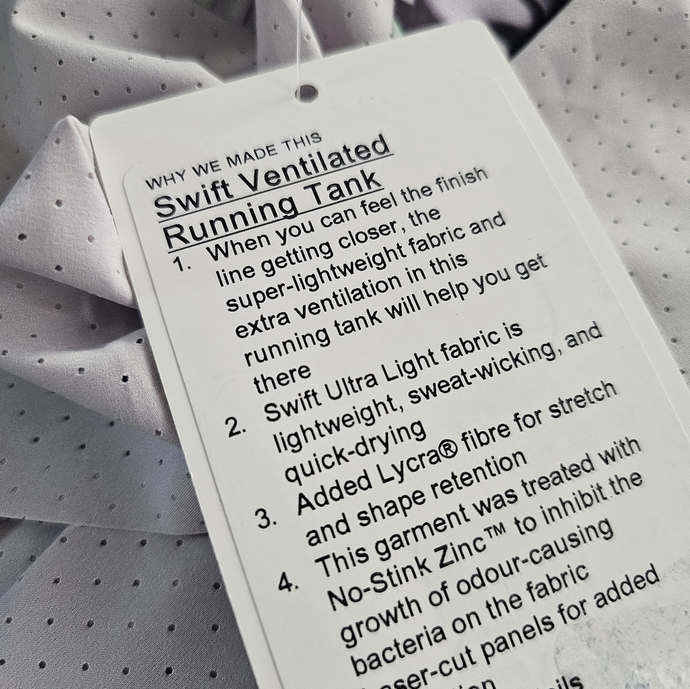 Sold  Lululemon swiftly ventilated running tank top - Picture 4 of 7